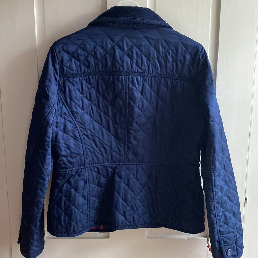 BODEN womens lightweight quilted jacket size US8/UK12 in navy blue - Picture 7 of 10